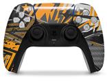 WraptorSkinz Skin Wrap compatible with the Sony PS5 DualSense Controller Baja 0032 Orange (CONTROLLER NOT INCLUDED)