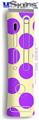 XBOX 360 Faceplate Skin - Kearas Polka Dots Purple On Cream