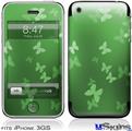 iPhone 3GS Skin - Bokeh Butterflies Green