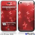 iPhone 3GS Skin - Bokeh Butterflies Red