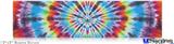 12x3 Bumper Sticker (Permanent) - Tie Dye Swirl 100