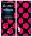 iPod Nano 5G Skin - Kearas Polka Dots Pink On Black