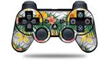 Sony PS3 Controller Decal Style Skin - Beach Flowers 02 White (CONTROLLER NOT INCLUDED)