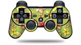Sony PS3 Controller Decal Style Skin - Beach Flowers Sage Green (CONTROLLER NOT INCLUDED)