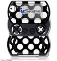 Kearas Polka Dots White On Black - Decal Style Skins (fits Sony PSPgo)