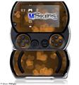 Bokeh Hearts Orange - Decal Style Skins (fits Sony PSPgo)