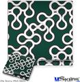 Decal Skin compatible with Sony PS3 Slim Locknodes 03 Hunter Green