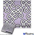 Decal Skin compatible with Sony PS3 Slim Locknodes 03 Lavender
