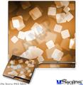 Decal Skin compatible with Sony PS3 Slim Bokeh Squared Orange
