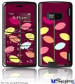 LG enV2 Skin - Plain Leaves On Burgundy