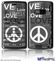 LG enV2 Skin - Love and Peace Gray