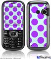 LG Rumor 2 Skin - Kearas Polka Dots Purple And Blue