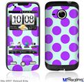 HTC Droid Eris Skin - Kearas Polka Dots Purple And Blue