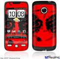 HTC Droid Eris Skin - Oriental Dragon Black on Red