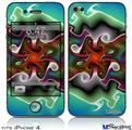 iPhone 4 Decal Style Vinyl Skin - Butterfly (DOES NOT fit newer iPhone 4S)
