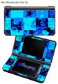 Blue Star Checkers - Decal Style Skin fits Nintendo DSi XL (DSi SOLD SEPARATELY)