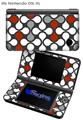 Locknodes 05 Red Dark - Decal Style Skin fits Nintendo DSi XL (DSi SOLD SEPARATELY)