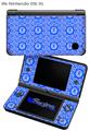 Gothic Punk Pattern Blue - Decal Style Skin fits Nintendo DSi XL (DSi SOLD SEPARATELY)