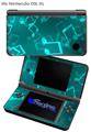 Bokeh Music Neon Teal - Decal Style Skin fits Nintendo DSi XL (DSi SOLD SEPARATELY)