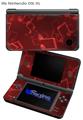 Bokeh Music Red - Decal Style Skin fits Nintendo DSi XL (DSi SOLD SEPARATELY)