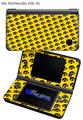 Iowa Hawkeyes Tigerhawk Tiled 06 Black on Gold - Decal Style Skin fits Nintendo DSi XL (DSi SOLD SEPARATELY)