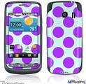 LG Vortex Skin - Kearas Polka Dots Purple And Blue