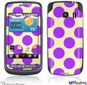 LG Vortex Skin - Kearas Polka Dots Purple On Cream