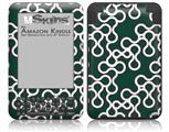 Locknodes 03 Hunter Green - Decal Style Skin fits Amazon Kindle 3 Keyboard (with 6 inch display)
