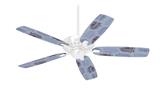 Palms 01 Purple On Purple - Ceiling Fan Skin Kit fits most 42 inch fans (FAN and BLADES SOLD SEPARATELY)