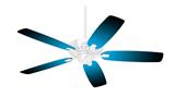 Smooth Fades Neon Blue Black - Ceiling Fan Skin Kit fits most 42 inch fans (FAN and BLADES SOLD SEPARATELY)