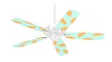 Oranges Blue - Ceiling Fan Skin Kit fits most 42 inch fans (FAN and BLADES SOLD SEPARATELY)
