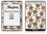 Flowers Pattern Roses 20 - Decal Style Skin (fits 4th Gen Kindle with 6inch display and no keyboard)