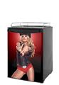 Kegerator Skin - LA Womx Pin Up Girl (fits medium sized dorm fridge and kegerators)