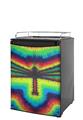 Kegerator Skin - Tie Dye Dragonfly (fits medium sized dorm fridge and kegerators)