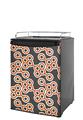 Kegerator Skin - Locknodes 02 Burnt Orange (fits medium sized dorm fridge and kegerators)