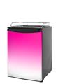 Kegerator Skin - Smooth Fades White Hot Pink (fits medium sized dorm fridge and kegerators)