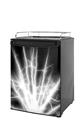 Kegerator Skin - Lightning White (fits medium sized dorm fridge and kegerators)