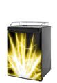 Kegerator Skin - Lightning Yellow (fits medium sized dorm fridge and kegerators)
