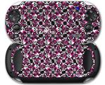 Splatter Girly Skull Pink - Decal Style Skin fits Sony PS Vita