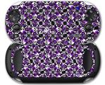 Splatter Girly Skull Purple - Decal Style Skin fits Sony PS Vita