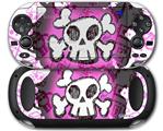 Cartoon Skull Pink - Decal Style Skin fits Sony PS Vita