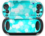 Bokeh Squared Neon Teal - Decal Style Skin fits Sony PS Vita