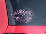 Lips Decal 9x5.5 Splatter Girly Skull Purple
