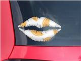Lips Decal 9x5.5 Oranges