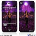 iPhone 4S Decal Style Vinyl Skin - Kathy Gold - Goth Angel 1