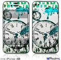 iPhone 4S Decal Style Vinyl Skin - Question of Time