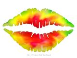 Tie Dye - Kissing Lips Fabric Wall Skin Decal measures 24x15 inches
