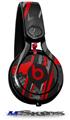 WraptorSkinz Skin Decal Wrap compatible with Beats Mixr Headphones Baja 0014 Red Skin Only (HEADPHONES NOT INCLUDED)