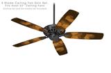 Bokeh Hearts Orange - Ceiling Fan Skin Kit fits most 52 inch fans (FAN and BLADES SOLD SEPARATELY)