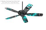 Baja 0032 Neon Teal - Ceiling Fan Skin Kit fits most 52 inch fans (FAN and BLADES SOLD SEPARATELY)